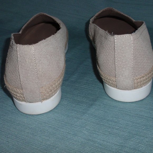 Donald Pliner Paryn Leather Tan Espadrilles Shoes Flats Slip Ons 8.5 - Picture 7 of 13